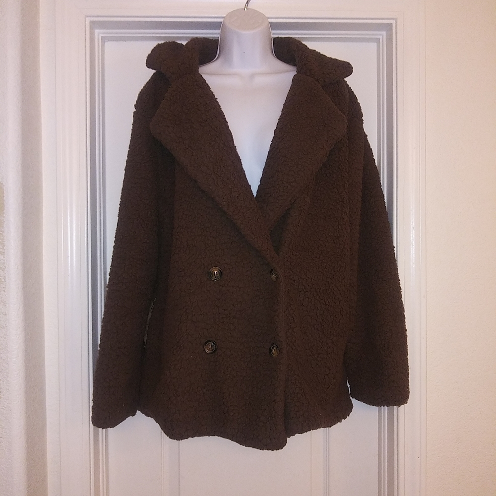 Camisa Brown Teddy Coat